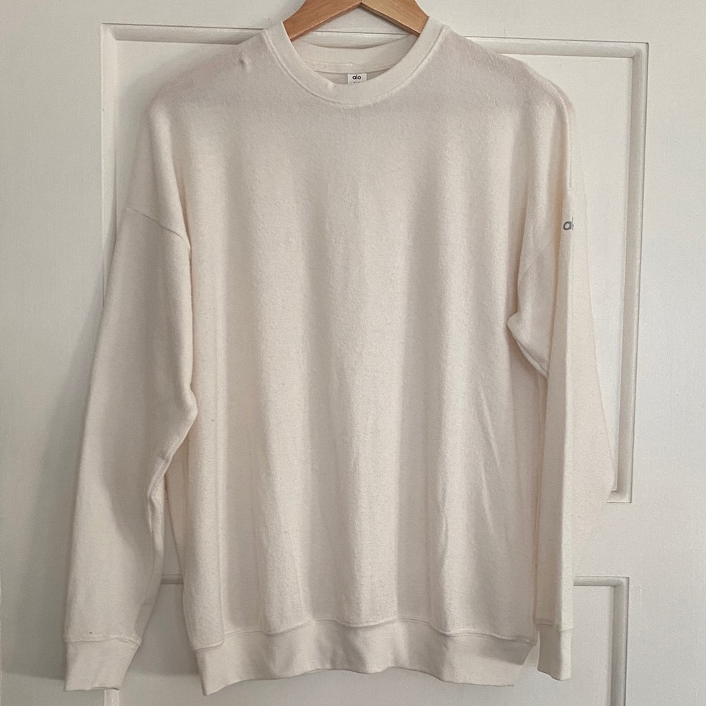 ALO Yoga Soho ivory pullover